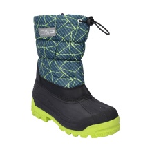 CMP Zimowe buty Sneewy Snow Boot (pokrowiec jest wodoodporny) niebiesko-zielony dziecięcy